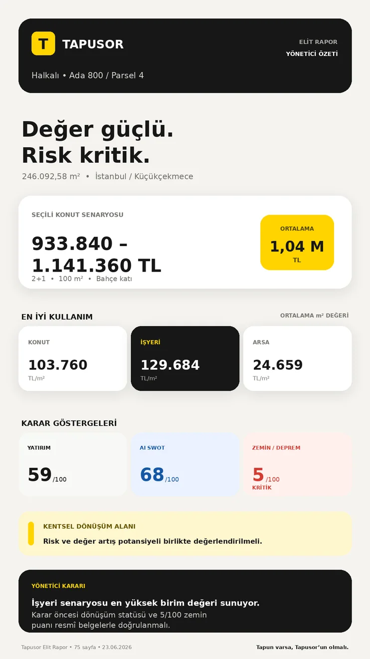 Elit rapor tasarım örneği